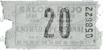 20 centavos, Salón Rojo (M1432), anverso