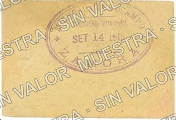 20 centavos, Tesorería del Municipio large '20' (M2946), M2946 20c Tesorería del Municipio large '20', reverso