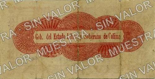 20 centavos, Tesorería General del Estado (M1206), M1206 20c Tesorería General del Estado, reverso