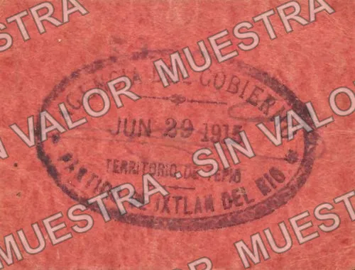 20 centavos, Tesorería Municipal, Ixtlán del Río (M3273), reverso