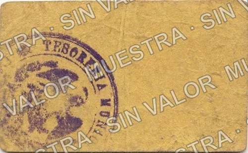 20 centavos, Tesorería Municipal (M3946), reverso