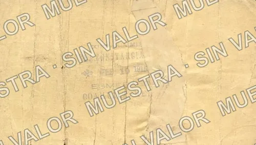 20 pesos, "La Esmeralda" (M1106), M1106 $20 "La Esmeralda", reverso