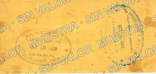 25 centavos, Cámara Nacional de Comercio (M4293), reverso (M4293b 25c Cámara Nacional de Comercio)