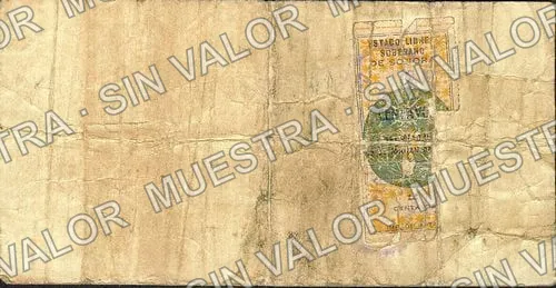 25 centavos, Compañía Bancaria Mercantil de Cananea (M3840), M3840a 25c Compañía Bancaria Mercantil de Cananea, reverso