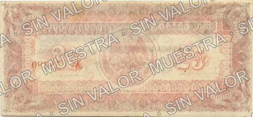 25 centavos, Estado de Durango (M1508), M1508 25c Estado de Durango, reverso