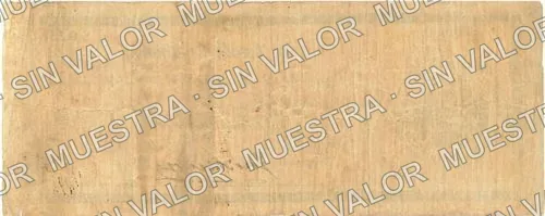 25 centavos, Estado de Sinaloa (M3763), M3763 25c Estado de Sinaloa, reverso