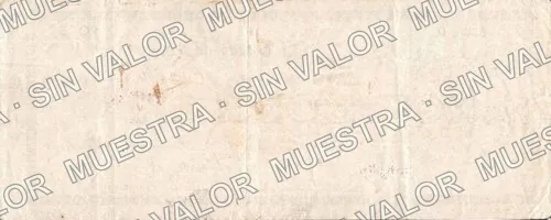 25 centavos, Estado de Sinaloa (M3775), M3775a 25c Estado de Sinaloa, reverso