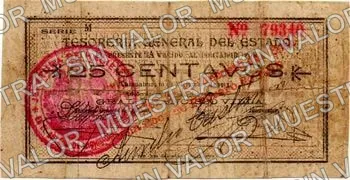 25 centavos, M 79340 (M904), M904g 25c (M 79340) with Morelia resello, anverso