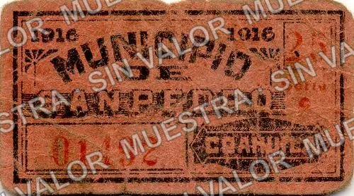 25 centavos, Municipio de San Pedro (M1095), M1095 25c Municipio de San Pedro, anverso