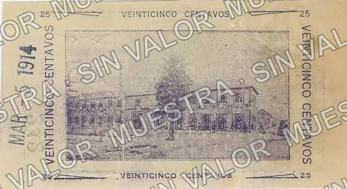 25 centavos, Múzquiz (M1135), M1135 25c Múzquiz, reverso