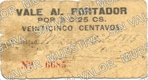 25 centavos, Natividad y Anexas (M3434), M3434 25c Natividad y Anexas, anverso