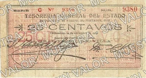 25 centavos, sábanas, Series C, small, large (M903), anverso