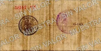 25 centavos, sábanas, Series C, small, large (M903), M903e 25c (N 74485) with Toluca resello, anverso