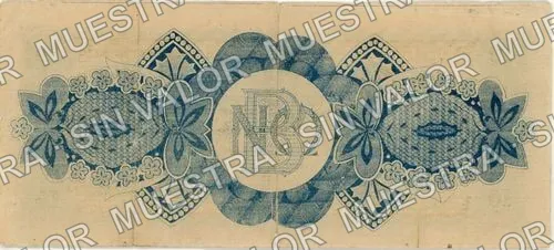 25 pesos, Crédito del Estado (M768), reverso