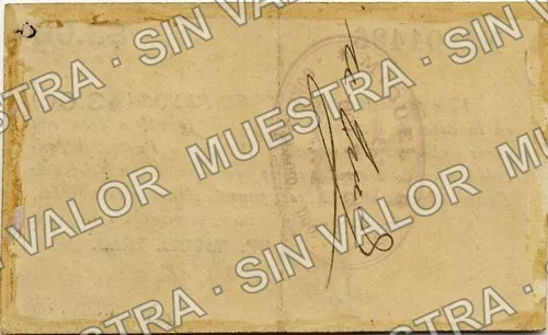 3 pesos, Miguel Trad (M1544), reverso