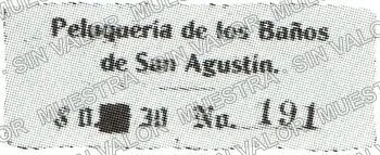 30 centavos, Baños de San Agustín (M1419), M1419 30c Baños de San Agustín, anverso