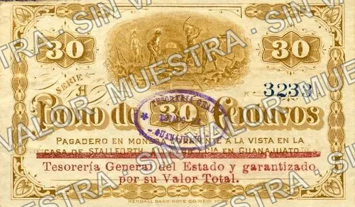 30 centavos, Stallforth, Alcazar (M1658), anverso