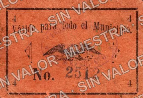 4 centavos, Acámbaro (M1589), reverso