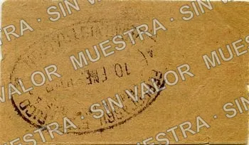 4 centavos, F. C. Elécrico de Lerdo a Torreón (M1180), reverso