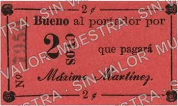 .5 5c Porfirio Peña (M3073), M3073a Máximo Martínez 2c, anverso