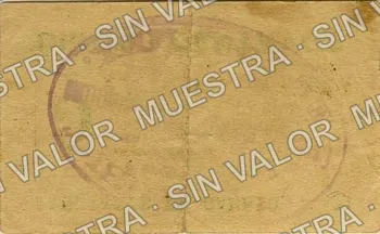 5 centavos, A. López (M2851), M2851 5c A. López, reverso