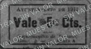 5 centavos, Ayuntamiento de 1915, Tepecoacuilco (M1978), anverso