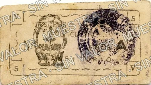 5 centavos, Celaya (M1607), M1607 5c Celaya, anverso