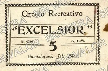 5 centavos, Círculo Recreativo "Excelsior" (M2511), anverso