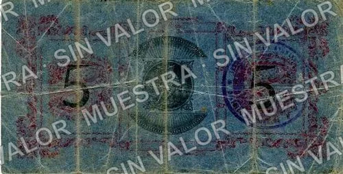 5 centavos, Distrito de Morelos (M3940), reverso