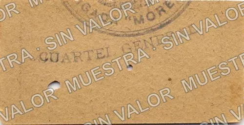 5 centavos, Ejército Convencionista (M2230), reverso
