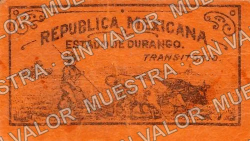 5 centavos, Gobierno del Estado de Durango (M1521), reverso