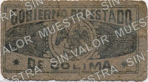 5 centavos, Gobierno del Estado (M1218), M1218 5c Gobierno del Estado, reverso