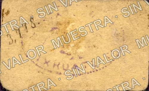 5 centavos, Gobierno Municipal (M3989), M3989 5c Gobierno Municipal, reverso