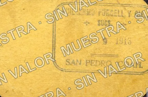 5 centavos, Guillermo Purcell y Cía. Sucs (M1151), reverso