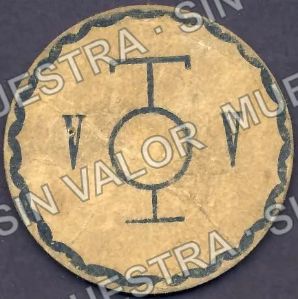 5 centavos, Hacienda de Cedros (M2426), reverso
