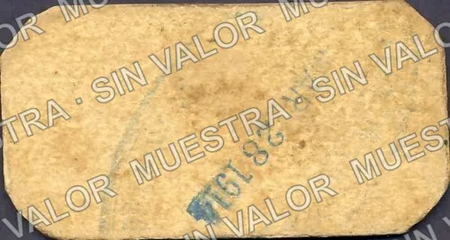 5 centavos, Hacienda de San Francisco (M3684), M3684 5c Hacienda de San Francisco, reverso