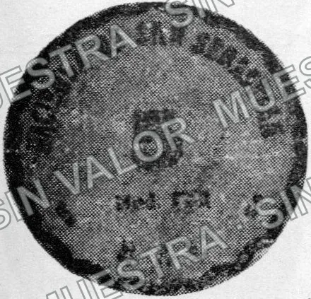 5 centavos, Hacienda de San Sebastian (M2626), anverso