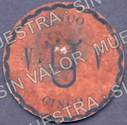 5 centavos, Hacienda San José de Gracia (M2710), reverso