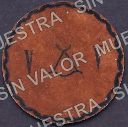 5 centavos, Hda. de San Antonio (M1231), reverso