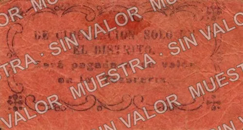 5 centavos, Irapuato (M1675), reverso