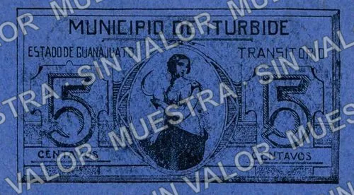 5 centavos, Iturbide (M1679), M1679 5c Iturbide, anverso