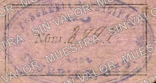 5 centavos, Iturbide (M1684), M1684 5c Iturbide, reverso
