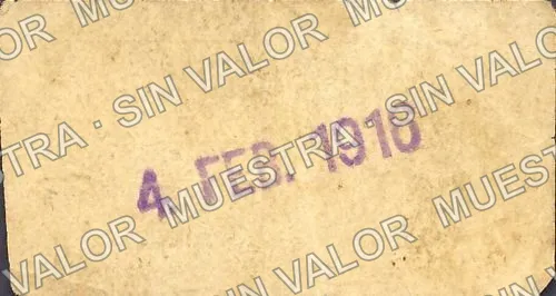 5 centavos, J. R. Heredia (M3035), reverso