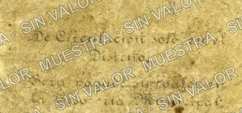 5 centavos, Jaral (M1687), reverso