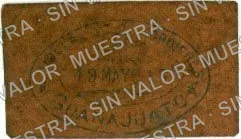5 centavos, Josefa S. de Hordieres (M1757), reverso