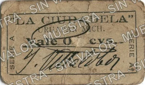 5 centavos, La Ciudadela (M3131), anverso