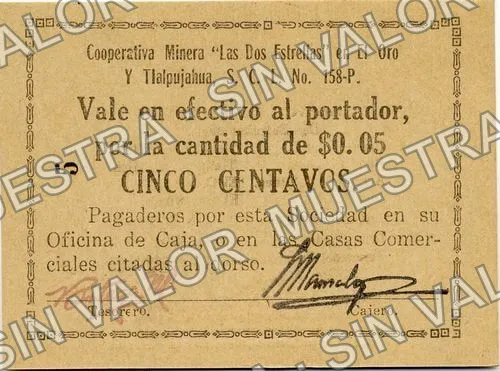 5 centavos, Las Dos Estrellas (M4395), M4395 5c Las Dos Estrellas, anverso