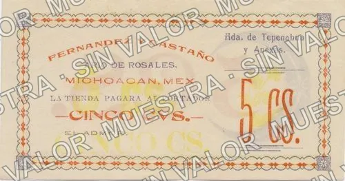 5 centavos (M2960), anverso