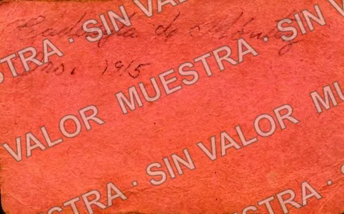 5 centavos, S. G. Cuellar (M3650), M3650 5c S. G. Cuellar, reverso