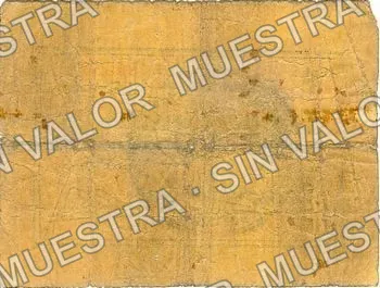 5 centavos, sábanas, Series A, large number (M900), reverso (M900 5c sábanas, Series A, small number)